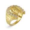 10k Yellow Gold Horseshoe Guadalupe Virgin Ring 4 Guadalupe Virgin Ring
