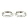 18k White Gold Diamond Hoop Earrings 6