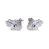 14k White Gold Hamsa Earring Studs 4 Hamsa Earring Studs