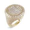 14K Yellow Gold Diamond Round Ring 5