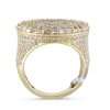 14K Yellow Gold Diamond Round Ring 6