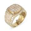 10K Yellow Gold Diamond Ring for Men 5