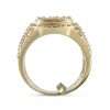 10K Yellow Gold Diamond Ring for Men 6