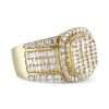 10K Yellow Gold Diamond Ring for Men 7