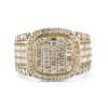 10K Yellow Gold Diamond Ring for Men 8