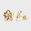 14k Yellow Gold Fancy Flower Earrings 6 Fancy Flower Earrings
