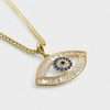 14k Yellow Gold Devil Eye Pendant 6 Devil Eye Pendant