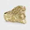 Men's 10k Yellow Hollow Gold Jesus Christ Face Ring 6