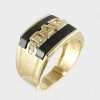 Men's 10k Yellow Gold Dad Band Ring 4 Dad Band Ring