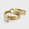 14k Yellow Gold Wedding Ring Set 6