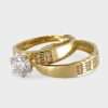 14k Yellow Gold Wedding Ring Set 5