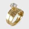 14k Yellow Gold Wedding Ring Set 4