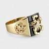 Mens' 14k Yellow Gold Scorpion Ring 5 Scorpion Ring