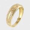Men's 14k Yellow Gold Engagement Band Ring 3 Engagement Band Ring