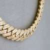 10k Yellow Gold Full Diamond Prong Setting Chain 6 Prong Setting Chain
