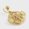14k Yellow Hollow Gold Scorpion Round Pendant 6
