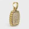 14k Yellow Gold Diamond Plate Pendant 5 Plate Pendant