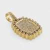 14k Yellow Gold Diamond Plate Pendant 6 Plate Pendant