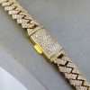 10k Yellow Gold Full Diamond Prong Setting Chain 8 Prong Setting Chain
