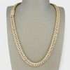 10k Yellow Gold Full Diamond Prong Setting Chain 5 Prong Setting Chain