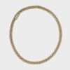 10k Yellow Gold Full Diamond Prong Setting Chain 7 Prong Setting Chain