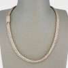 10k Yellow Gold Full Diamond Prong Setting Chain 5 Prong Setting Chain