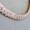 10k Yellow Gold Full Diamond Prong Setting Chain 7 Prong Setting Chain