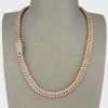 10K Rose Gold Full Diamond Prong Setting Chain 5