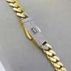 Men's 14k Yellow Gold Hollow Monaco Chain 5