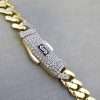 14k Yellow Gold Hollow Monaco Chain for Men 5 Men's 14k Yellow Gold Hollow Monaco Chain
