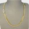 14k Yellow Gold Hollow Monaco Chain for Men 4 Men's 14k Yellow Gold Hollow Monaco Chain