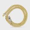 14k Yellow Gold Hollow Monaco Chain for Men 6 Men's 14k Yellow Gold Hollow Monaco Chain