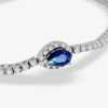 14k White Gold Diamond Almond Tennis Bracelet 4 14k White Gold Diamond Almond Tennis Bracelet