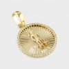 10k Yellow Gold Diamond San Lazaro Pendant 6 10k Yellow Gold Diamond San Lazaro Pendant