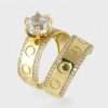 14k Yellow Gold Duo Set Ring