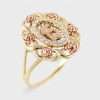 14k Yellow Gold Fifteen Lady Ring 4