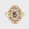 14k Yellow Gold Fifteen Lady Ring 5