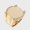 10k Yellow Gold Diamond Ring for Men 4 10k Yellow Gold Diamond Ring for Men