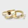 14k Yellow Gold Trio Set Engagement Ring