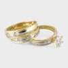 14k Yellow Gold Trio Set Engagement Ring 5 14k Yellow Gold Trio Set Engagement Ring