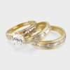 14k Yellow Gold Trio Set Engagement Ring 6 14k Yellow Gold Trio Set Engagement Ring