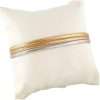 14k Yellow Gold Fancy Elastic Bracelet 5 Three metallic bangles on cushion