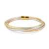 14k Yellow Gold Fancy Elastic Bracelet 4 Elegant multi-tone metal bracelet