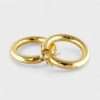 14k Yellow Gold Fancy Hoops