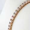 14k Rose Gold LAB Diamond Tennis Bracelet 6