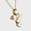 14k Yellow Gold LAB Grown Diamond Cross Chain