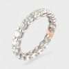 10k White Gold LAB Grown Diamond Eternity Ring 3 Grown Diamond Eternity Ring