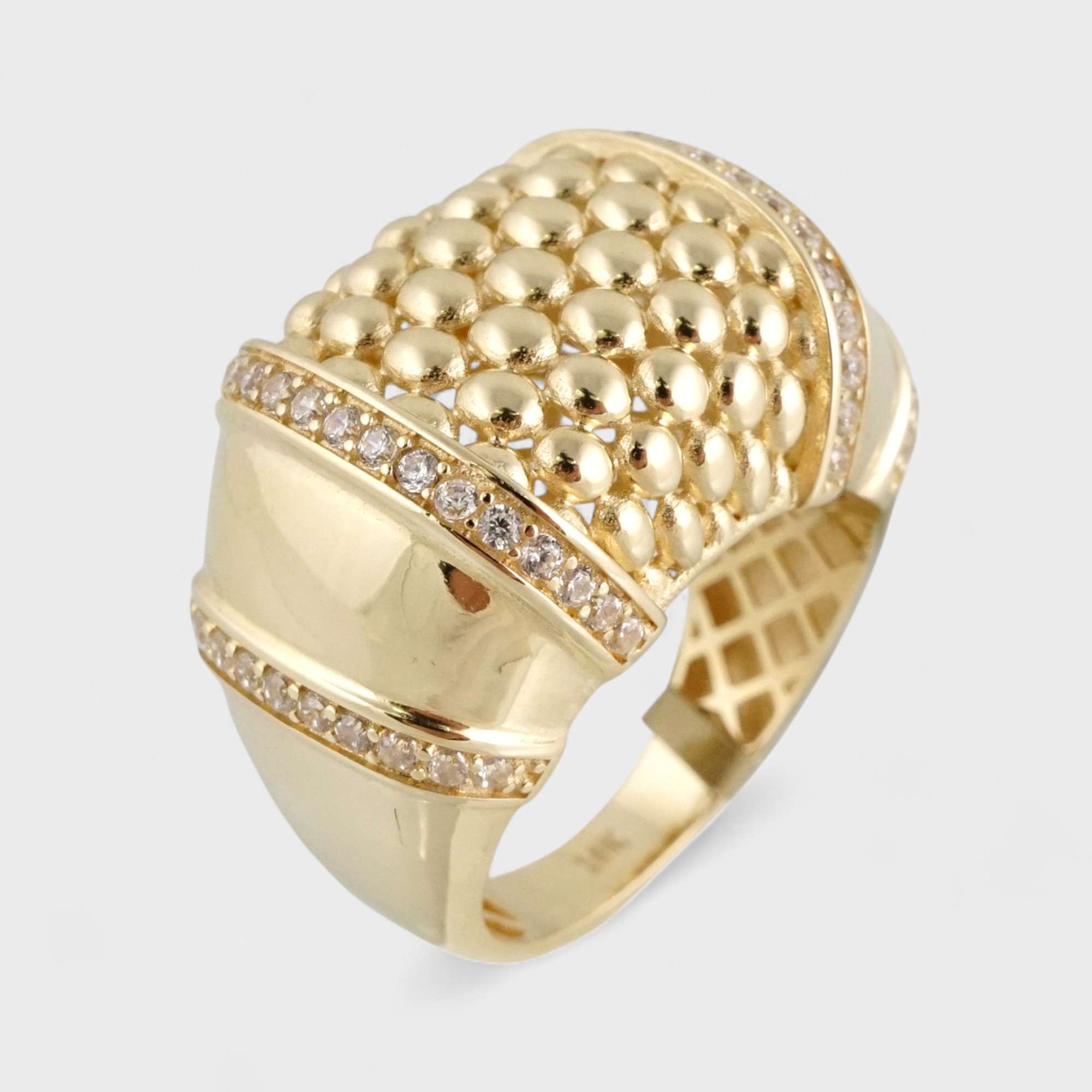 14k Yellow Gold Fancy Ring for Woman 1 14k Yellow Gold Fancy Ring for Woman