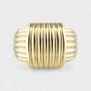 14k Yellow Gold Ribbed Ring 6 14k Yellow Gold Ribbed Ring