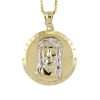 10k Yellow Gold Fancy Jesus Face Pendant 4 Jesus Face Pendant